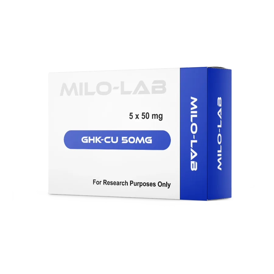 GHK-Cu research peptide – GHK-Cu (glycyl-L-histidyl-L-lysine) is a naturally occurring